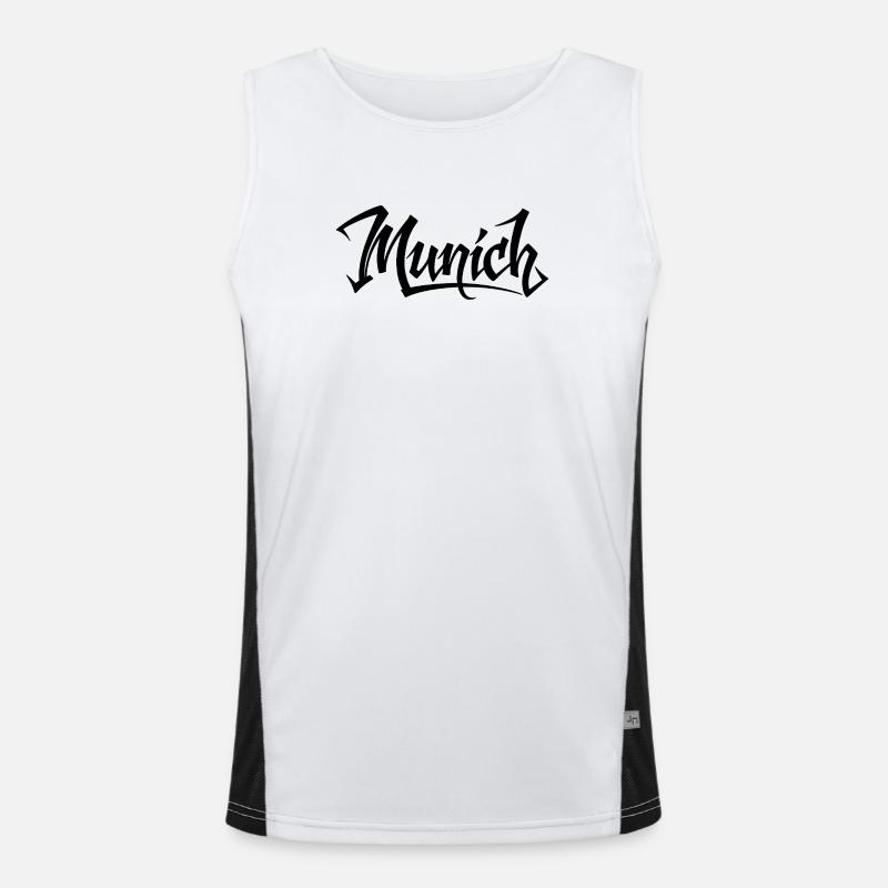 Conception de mandala de méditation consciente Débardeur respirant contrasté Homme 