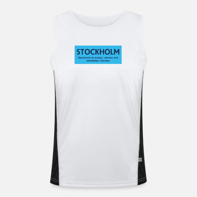 Fierté de Stockholm Débardeur respirant contrasté Homme 