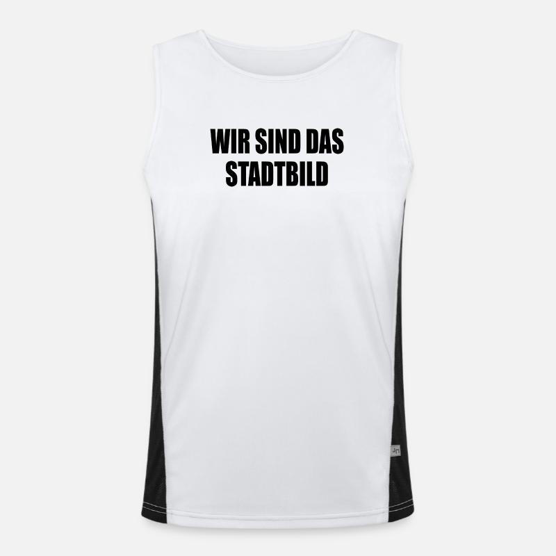 We are the cityscape Men's Functional Contrast Tank Top 
