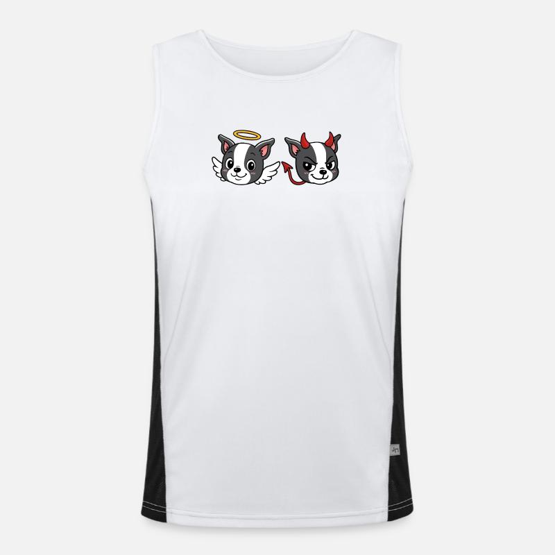 Boston – Angel-Devil Funktionelles Kontrast-Tank Top für Männer 