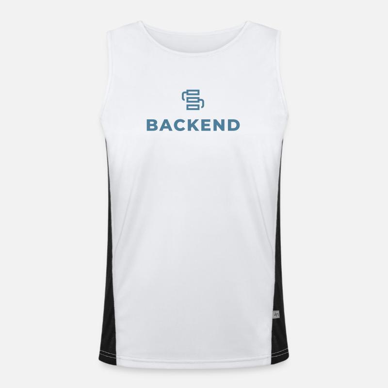 Backend Link Logo Men's Functional Contrast Tank Top 