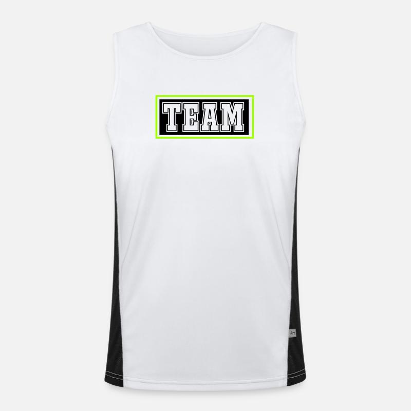 team- Funktionelles Kontrast-Tank Top für Männer 