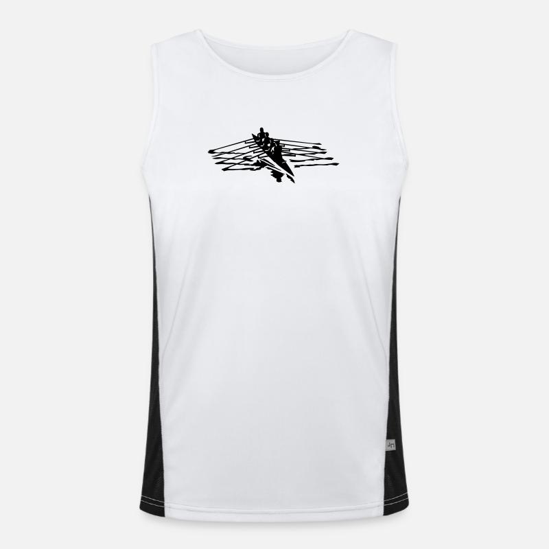 Rudern Funktionelles Kontrast-Tank Top für Männer 