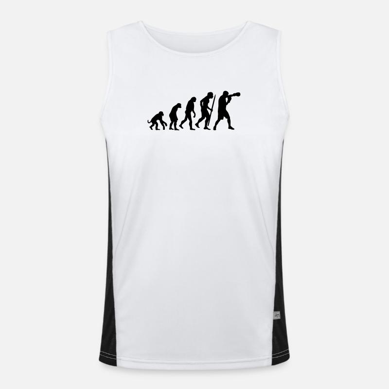 Evolution of boxing Funktionelles Kontrast-Tank Top für Männer 