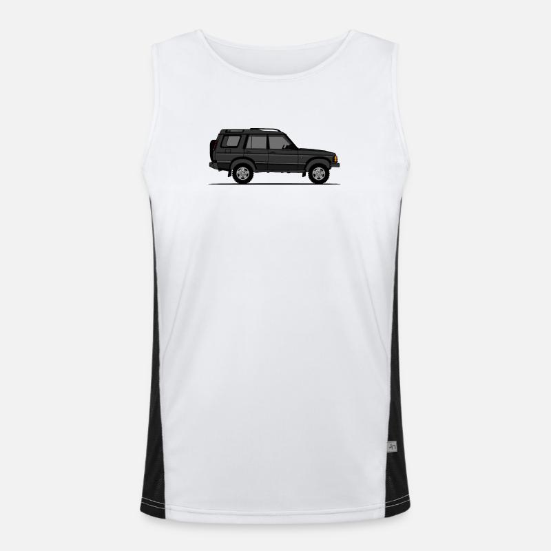 Discovery 2 Black Men's Functional Contrast Tank Top 