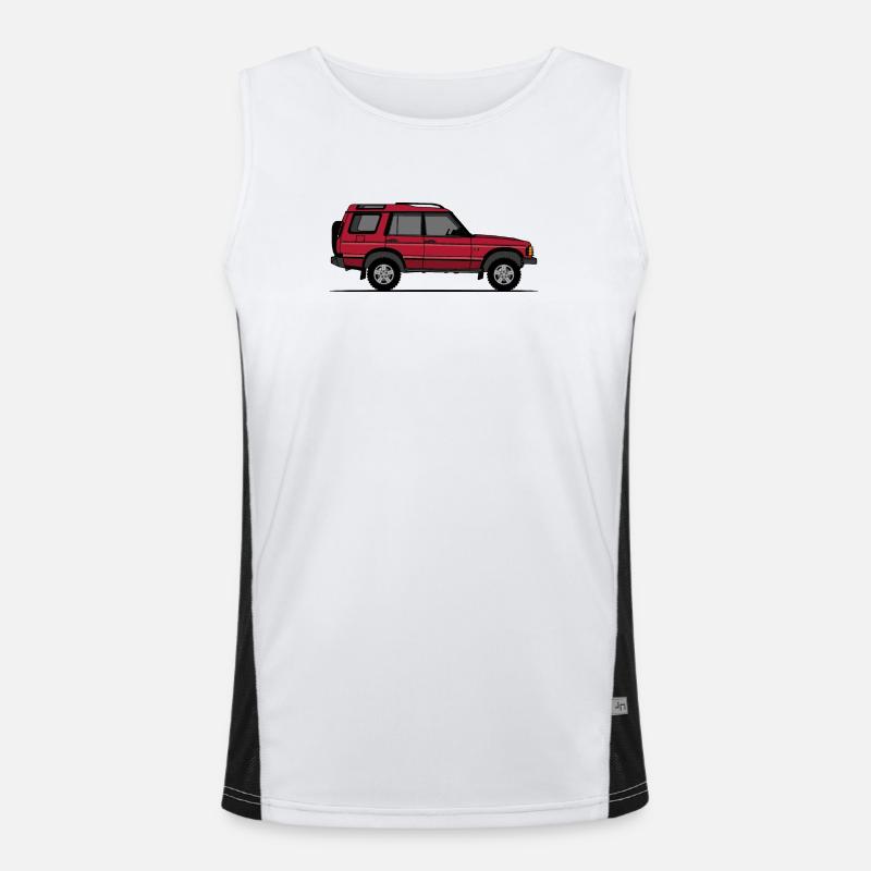 Discovery 2 Red Men's Functional Contrast Tank Top 
