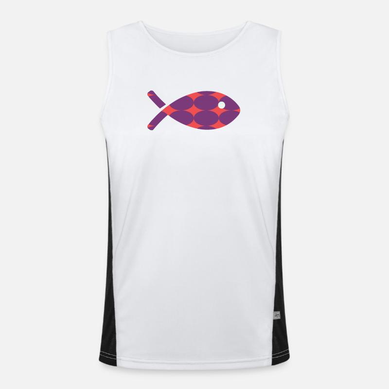 FISH Men's Functional Contrast Tank Top 