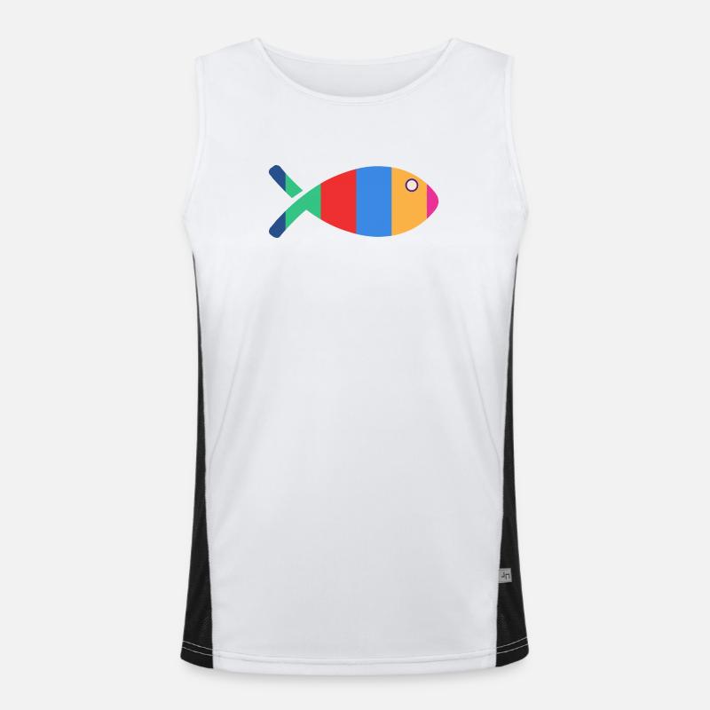 FISH Men's Functional Contrast Tank Top 