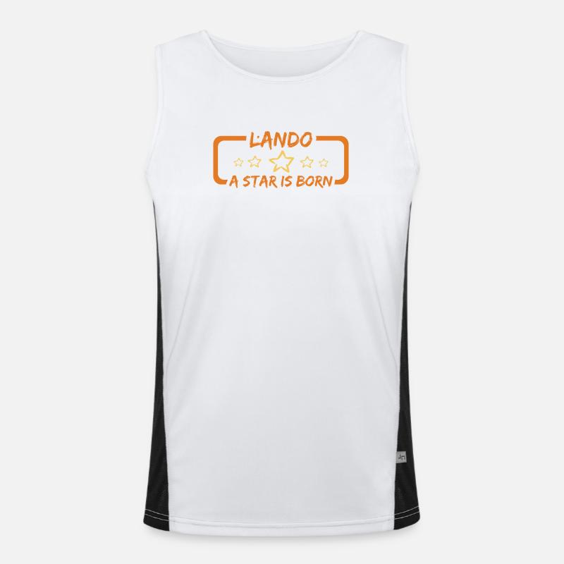 Lando als Lando Funktionelles Kontrast-Tank Top für Männer 
