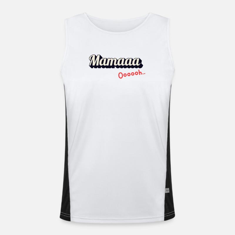 Mamaaa Ooooh Funktionelles Kontrast-Tank Top für Männer 