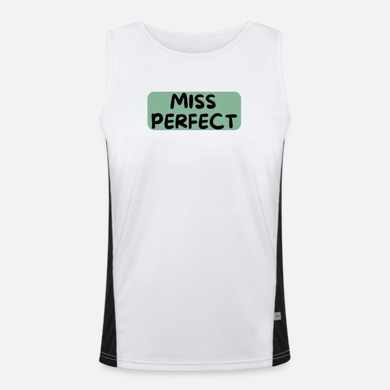 Miss Perfect Funktionelles Kontrast-Tank Top für Männer 