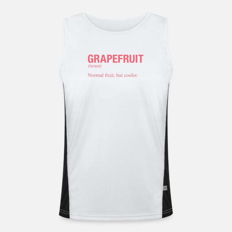 GRAPEFRUIT Pampelmuse Funktionelles Kontrast-Tank Top für Männer 