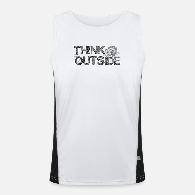 THINK_OUTSIDE Men's Functional Contrast Tank Top 