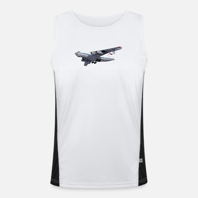 Cargo plane IL-76 Men's Functional Contrast Tank Top 