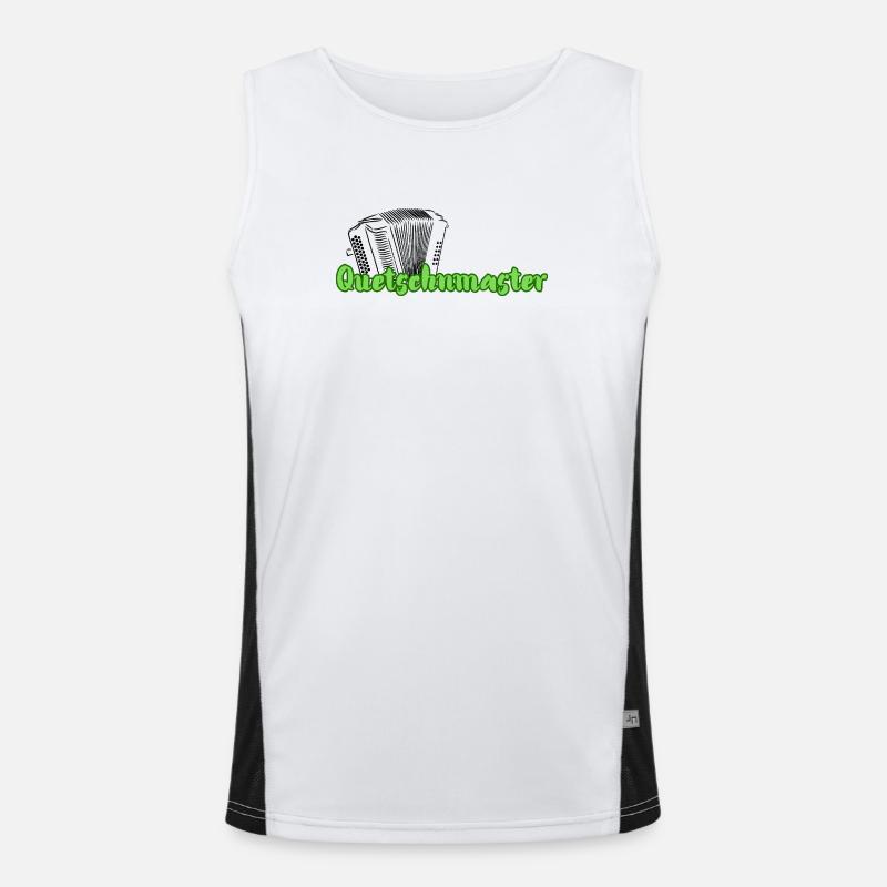 Squeezebox Master Men's Functional Contrast Tank Top 
