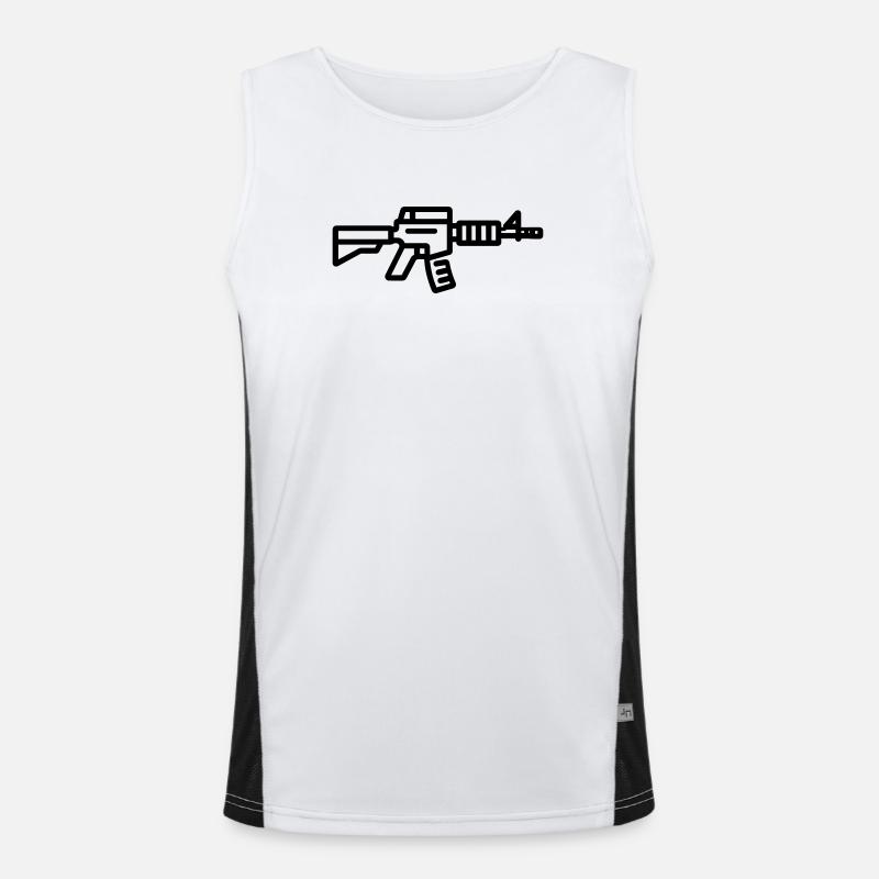 fusil Débardeur respirant contrasté Homme 