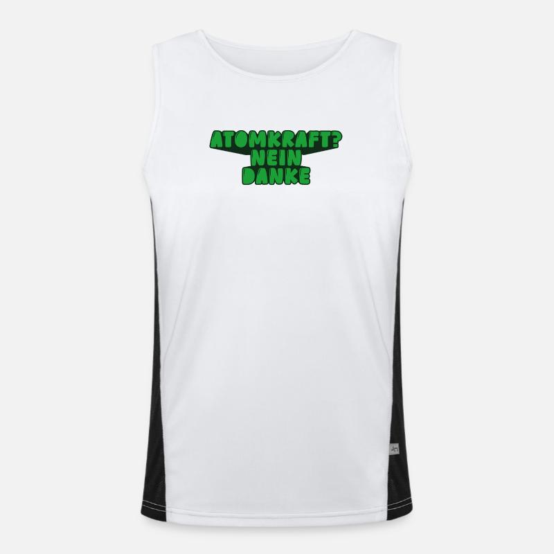 Atomkraft? Nein danke Funktionelles Kontrast-Tank Top für Männer 