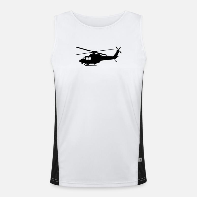 Hubschrauber Funktionelles Kontrast-Tank Top für Männer 