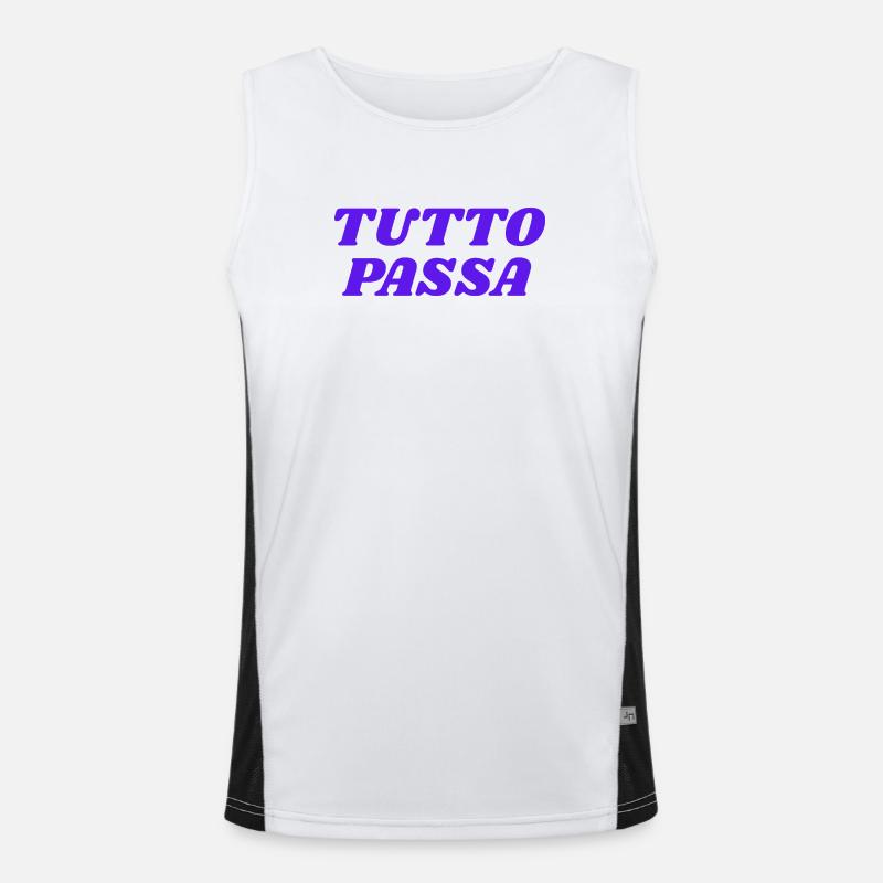 Tutto Passa Funktionelles Kontrast-Tank Top für Männer 