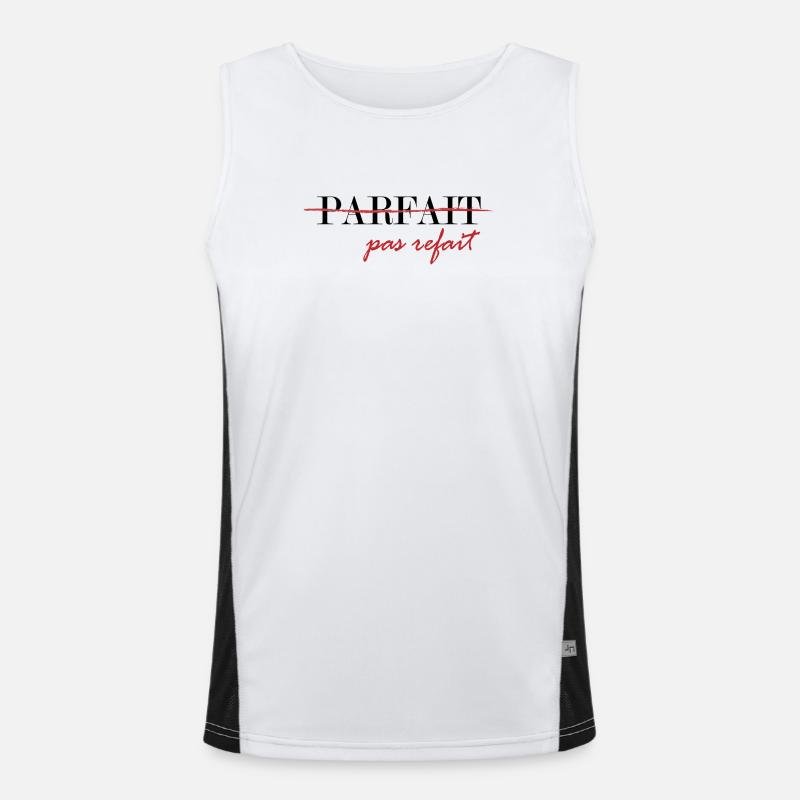 Perfect, not redone (black) Men's Functional Contrast Tank Top 