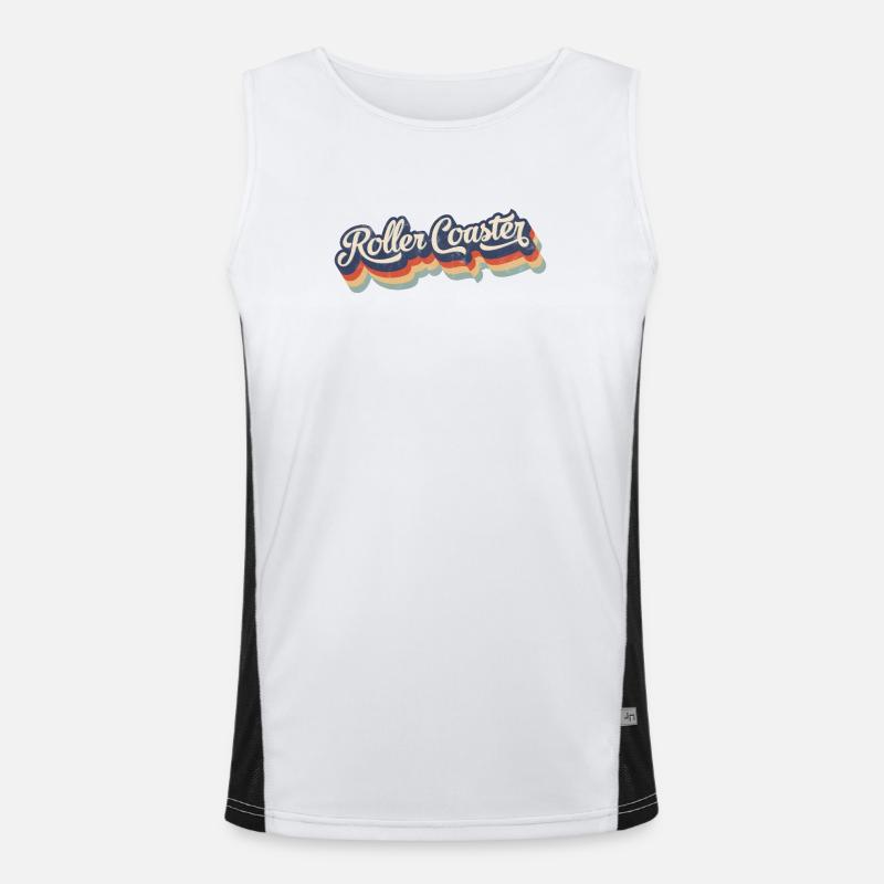 Roller Coaster Funktionelles Kontrast-Tank Top für Männer 