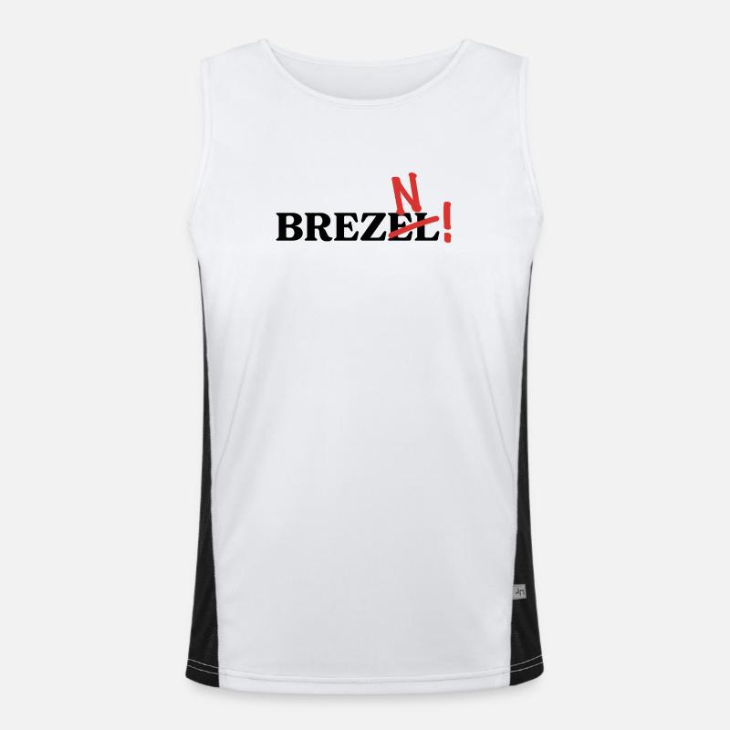 Es heißt Brezn! Funktionelles Kontrast-Tank Top für Männer 