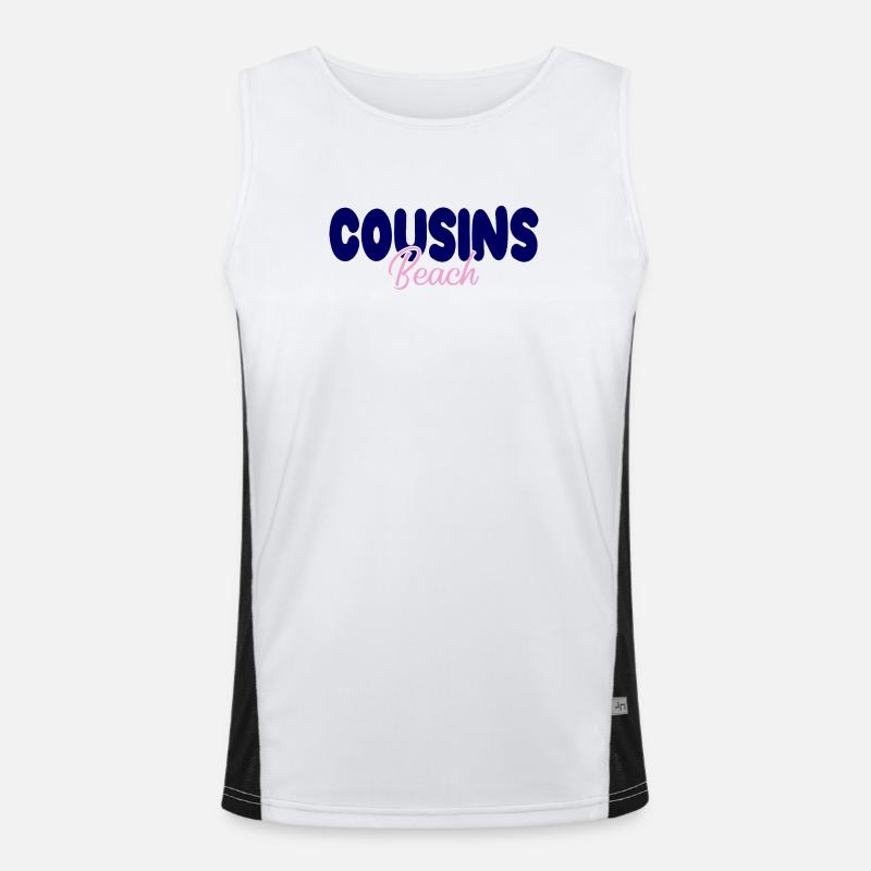 Plage Cousins – Audacieuse et douce Débardeur respirant contrasté Homme 
