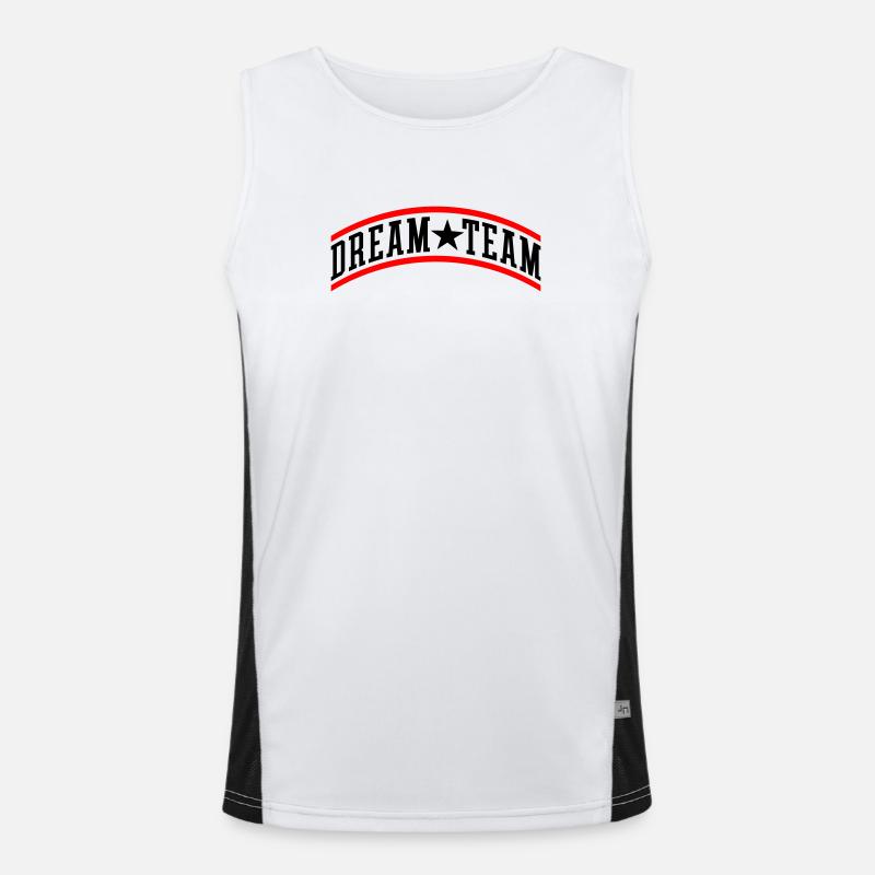 Dream Team Teamwork Funktionelles Kontrast-Tank Top für Männer 