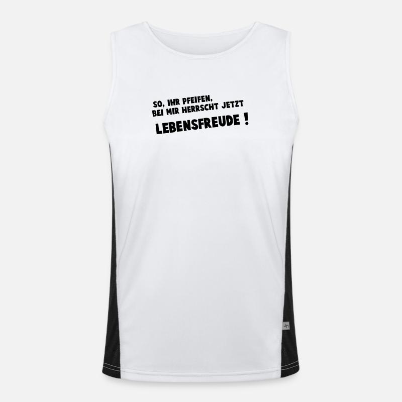 Lebensfreude Funktionelles Kontrast-Tank Top für Männer 