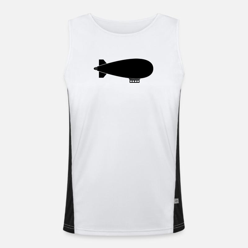 Luftschiff Funktionelles Kontrast-Tank Top für Männer 