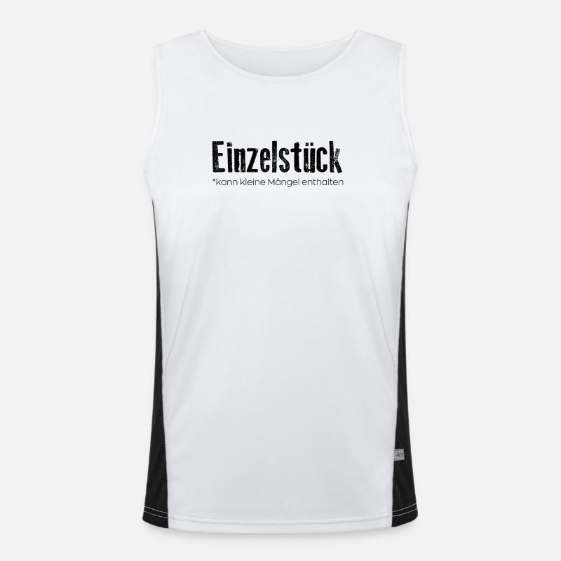 Single piece: may contain small defects Men's Functional Contrast Tank Top 