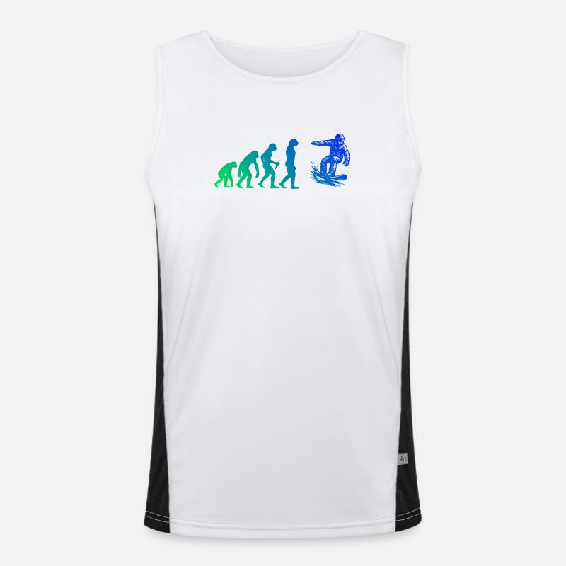 A motif just for snowboarding Men's Functional Contrast Tank Top 