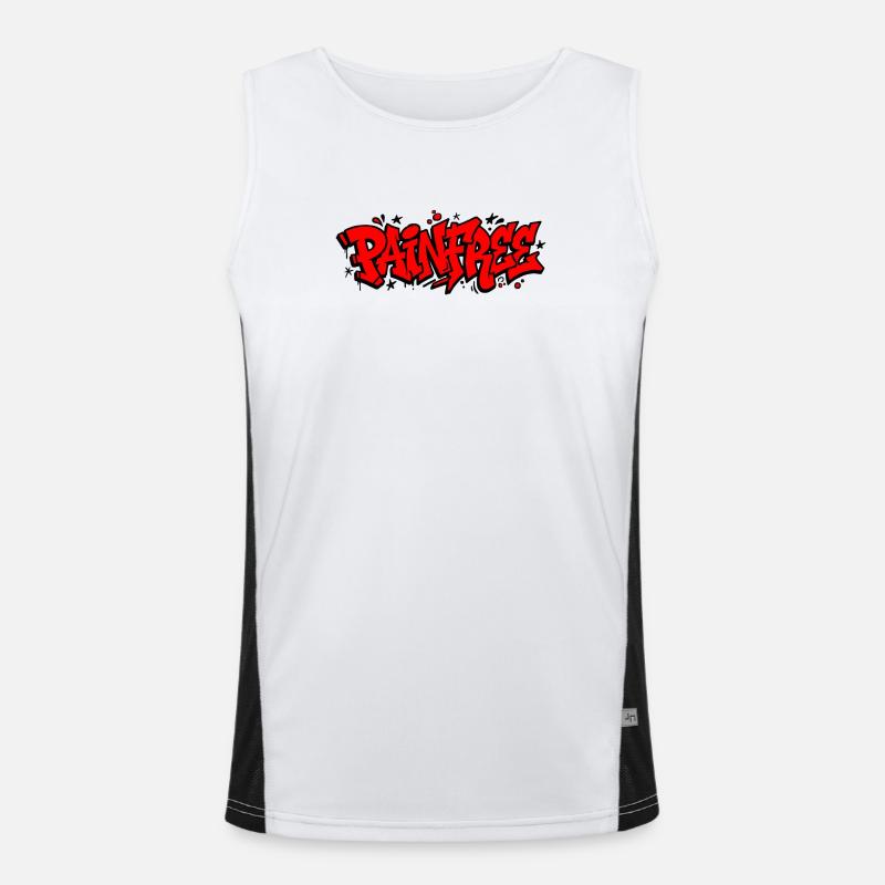 Graffiti Painter Lettering Men's Functional Contrast Tank Top 