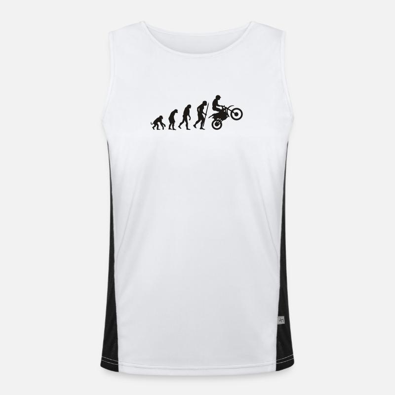 Evolution motorcycling Funktionelles Kontrast-Tank Top für Männer 