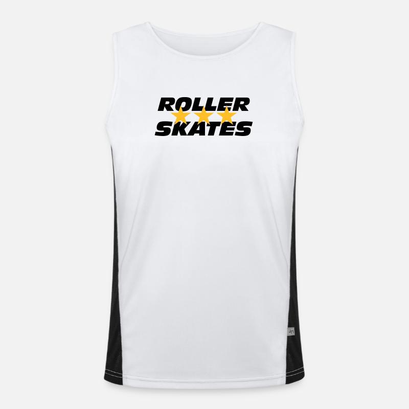 Roller Skates Funktionelles Kontrast-Tank Top für Männer 