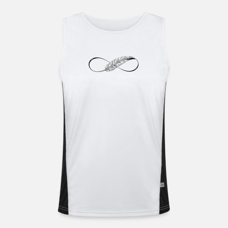 Cute Lines Infinity Spring Men's Functional Contrast Tank Top 
