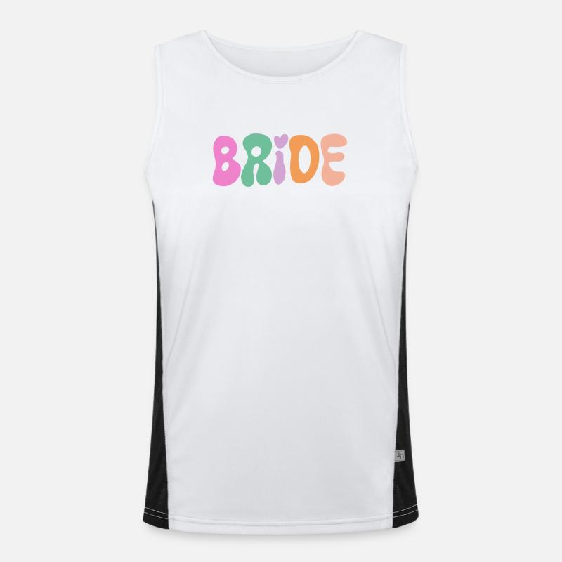 Braut Funktionelles Kontrast-Tank Top für Männer 
