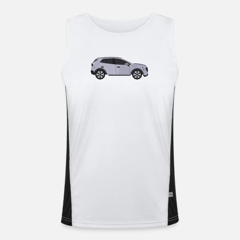 Auto Funktionelles Kontrast-Tank Top für Männer 