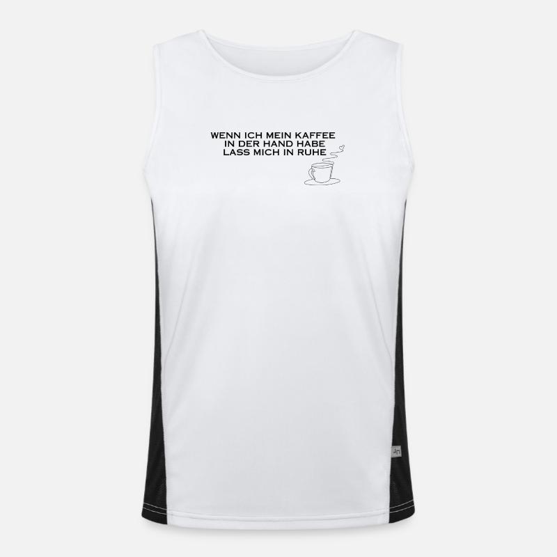 Café à la main Débardeur respirant contrasté Homme 