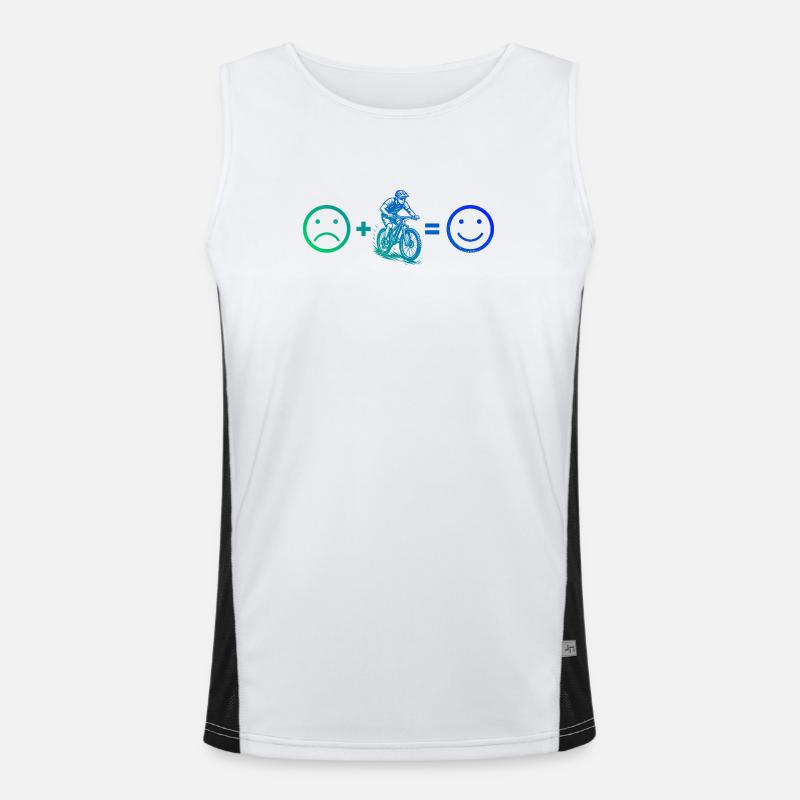 Conception simple et intemporelle du VTT Débardeur respirant contrasté Homme 