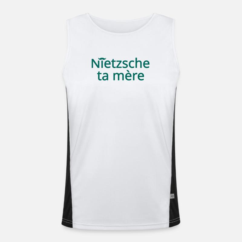 Nietzsche ta mère Vert Débardeur respirant contrasté Homme 