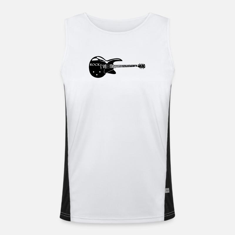 Rock T-shirt Funktionelles Kontrast-Tank Top für Männer 