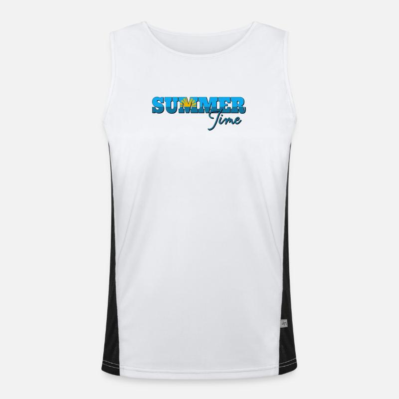 Heure d'été Débardeur respirant contrasté Homme 