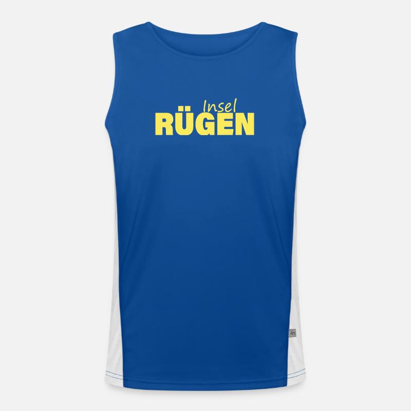 INSEL RÜGEN Funktionelles Kontrast-Tank Top für Männer 