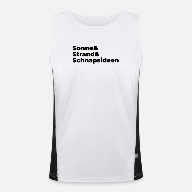 Sonne Strand Snapsideen Funktionelles Kontrast-Tank Top für Männer 