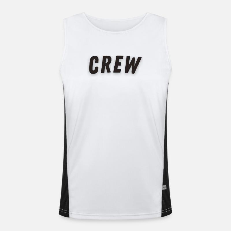 Abenteuer Crew Design Funktionelles Kontrast-Tank Top für Männer 