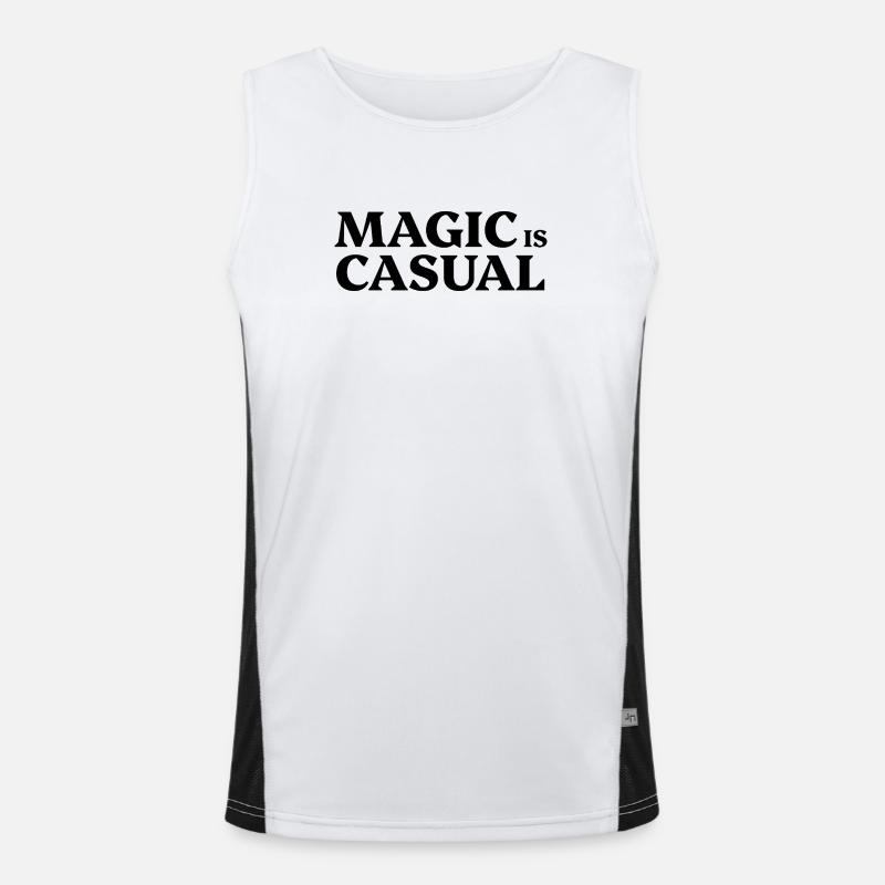 Magic is casual Men's Functional Contrast Tank Top 