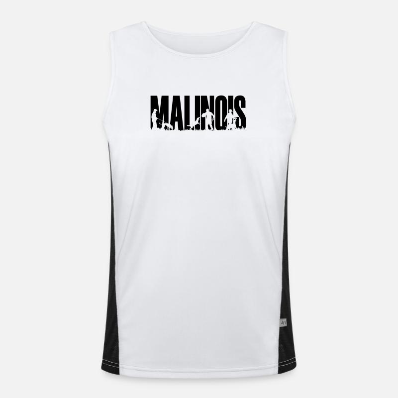 IPO Malinois Schutzhund Funktionelles Kontrast-Tank Top für Männer 