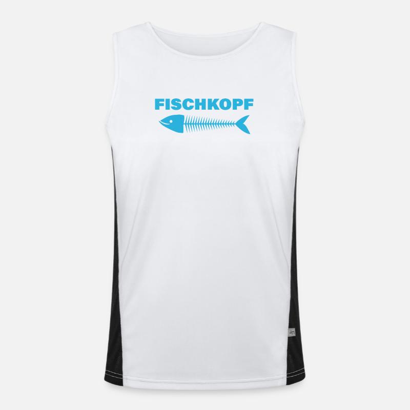 FISCHKOPF Funktionelles Kontrast-Tank Top für Männer 