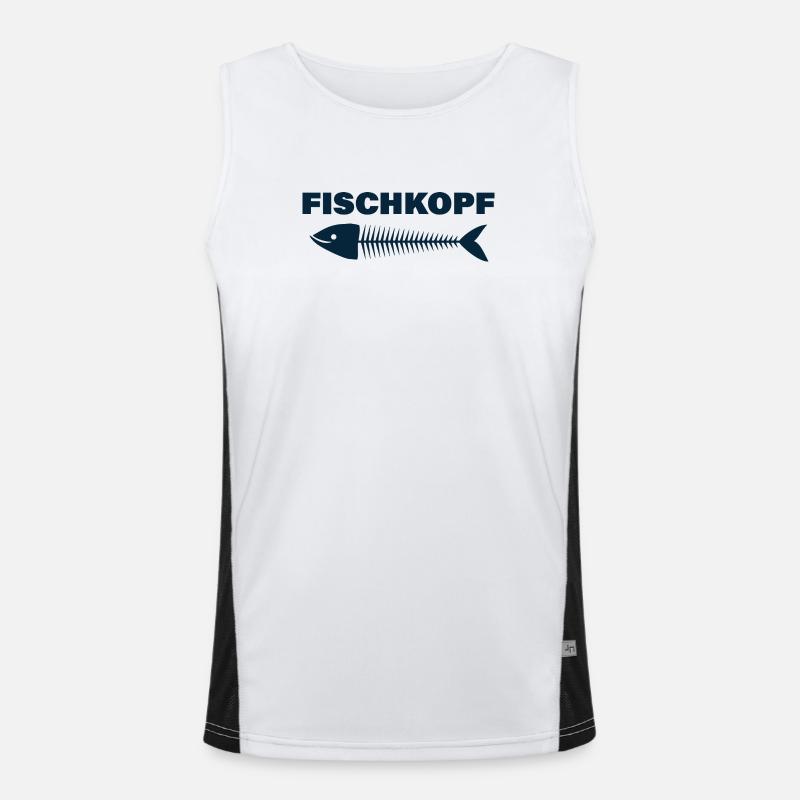 FISCHKOPF Funktionelles Kontrast-Tank Top für Männer 